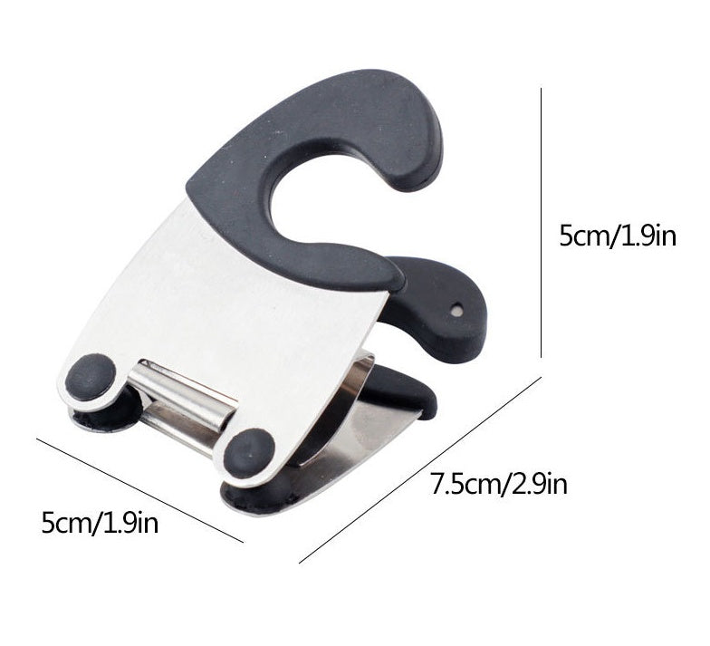 Stainless steel pot side shovel clip Anti-scalding does not hurt hand pot holder clip