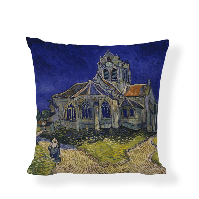 Famous painting cushion cover