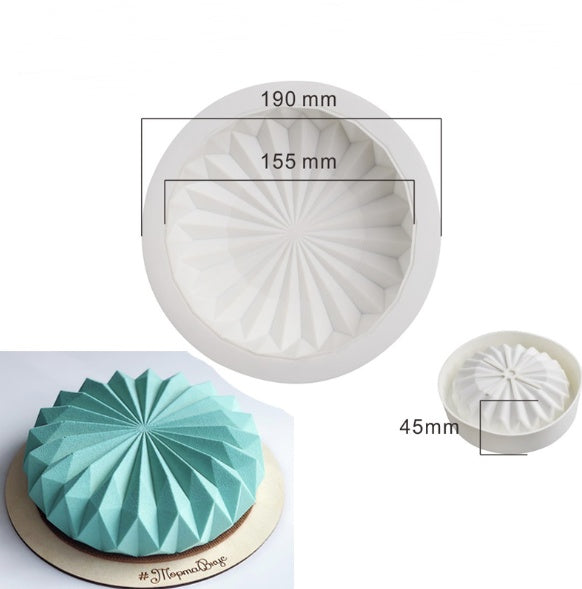 Round Rotating Silicone Cake Mold