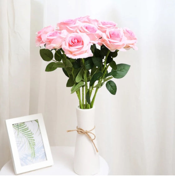 Artificial Red Rose Flowers Living Room Home Decoration Flowers Bouquet