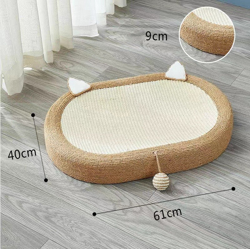 Cat Scratch Board Nest Handmade Oversized Sisal Thickened