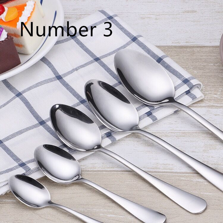 Thickened stainless steel tableware supplies soup spoon coffee spoon