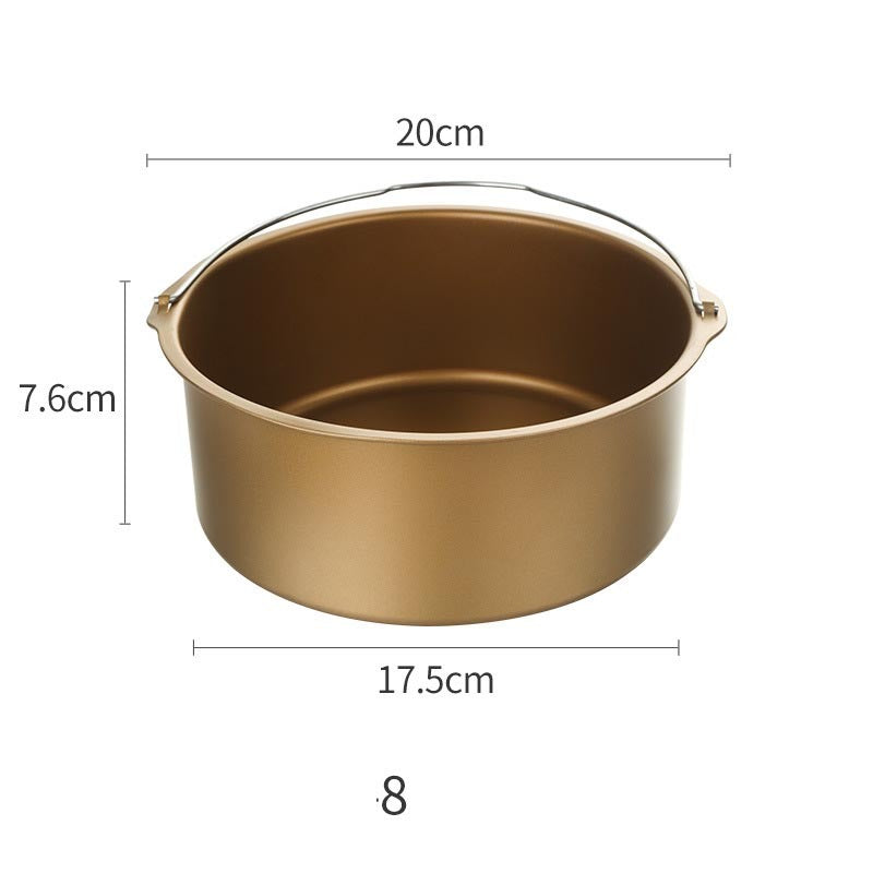 Modern Golden Round Non-sticky Bottom Cake Mold