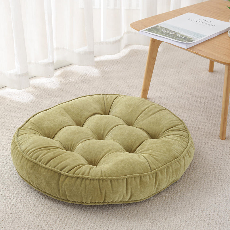 Corduroy solid color padded cushion