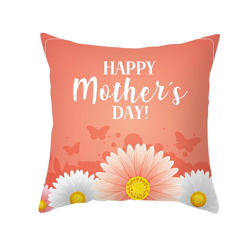 Nordic Mother's Day Pillowcase Peach Skin