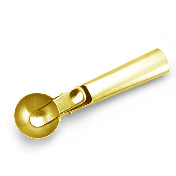 Rose Gold Brass Stainless Steel 430 Ice Cream Spoon