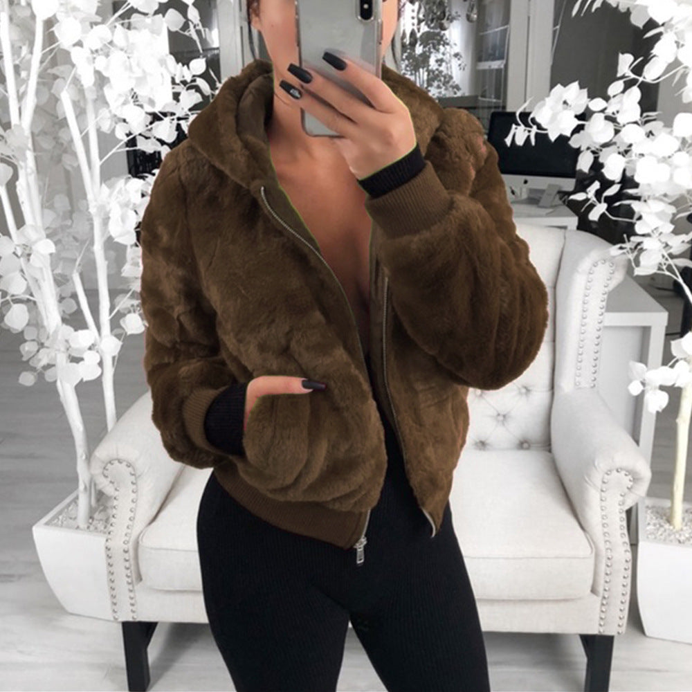 Women's Fox Fur Autumn And Winter Mink Fur Bunny Fur Coat Women