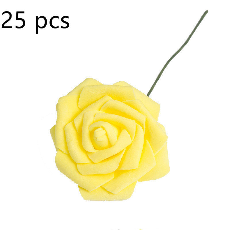 Artificial Flower 8CM PE Rose with Rod