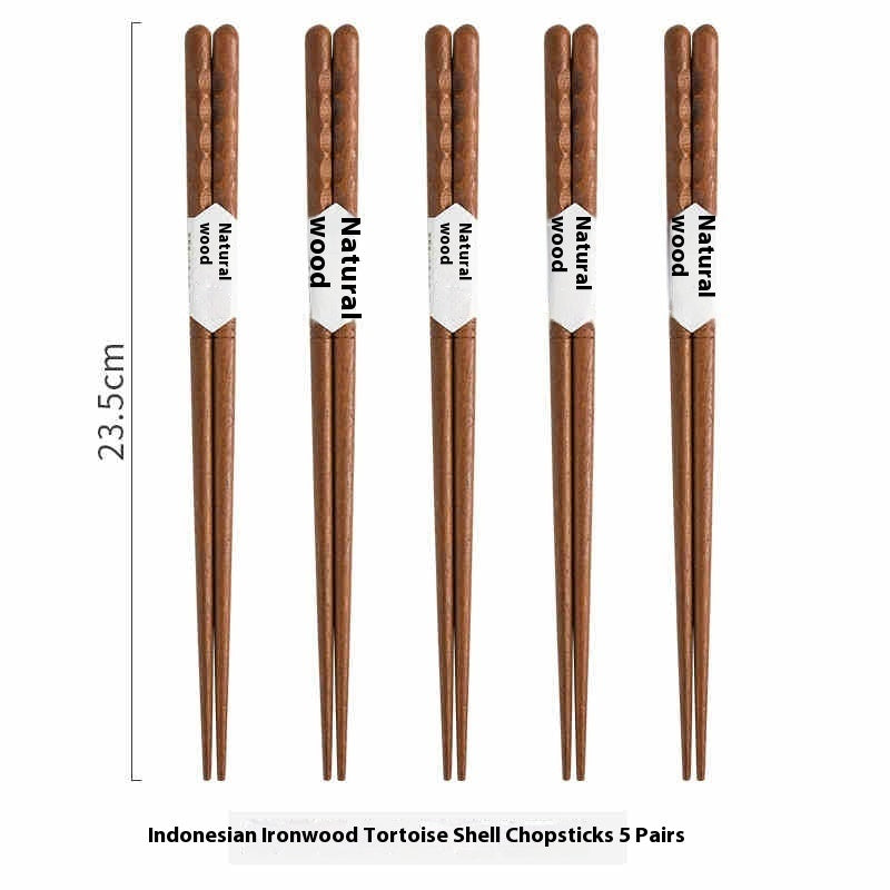 Household Creative Natural Wooden Pointed Chopsticks