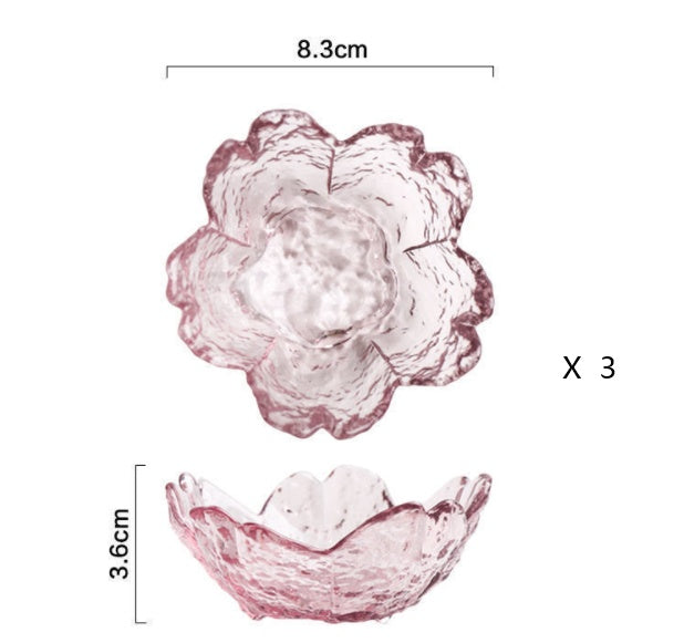 Japanese Hammer Pattern Sakura Glass Sauce