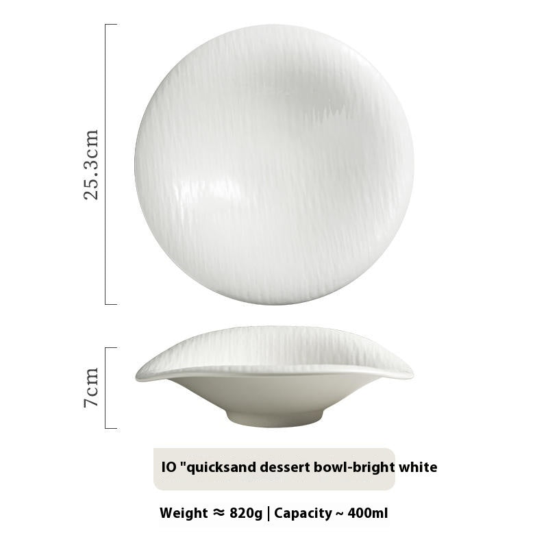 High-grade Creative Strange Shape Light Luxury Ceramic Bowl