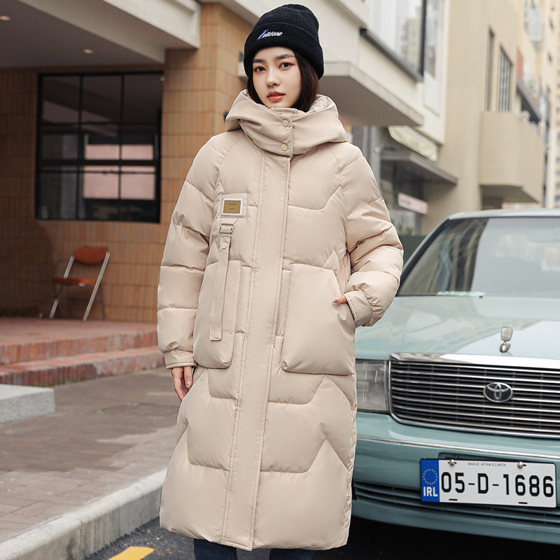 Detachable Hat Women's Mid-length Thickened Women's Coat