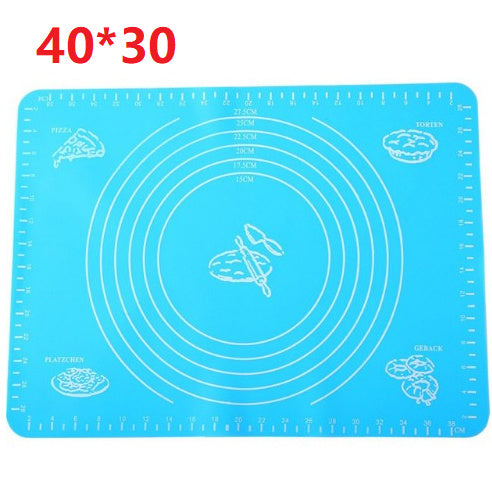 Silicone Baking Mat for Pastry Rolling with Measurements Pastry Rolling Mat, Reusable Non-Stick Silicone Baking Mat