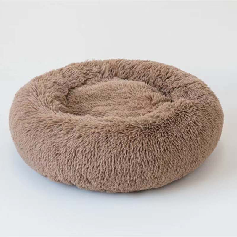 Round plush kennel