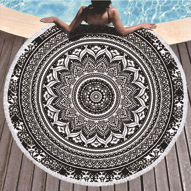 Printed beach towel microfiber