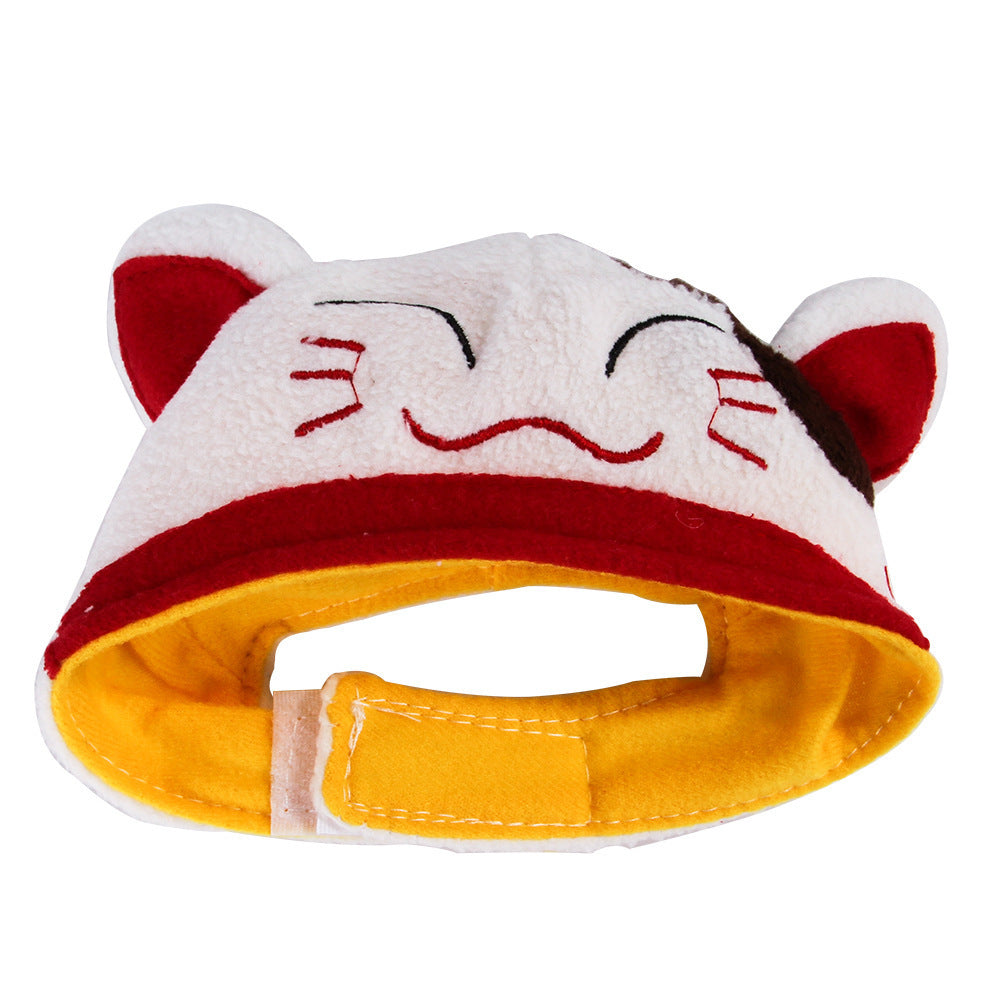 Funny Pet Dog Cat  Costume Warm Hat Photo Props Headwear