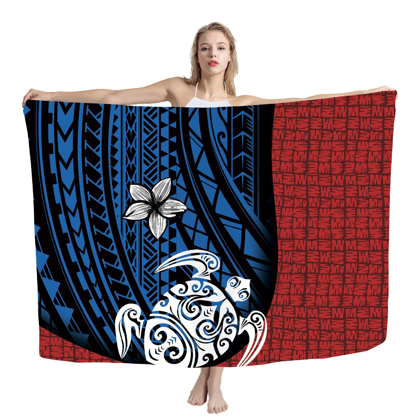 Cover Shawl Hawaiian Travel Beach Bath Towel Polynesian Seaside Quick-drying Wrap Yarn