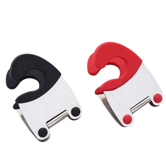 Stainless steel pot side shovel clip Anti-scalding does not hurt hand pot holder clip