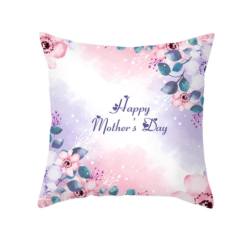 Nordic Mother's Day Pillowcase Peach Skin