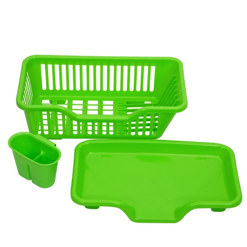 Kitchen drain dish rack