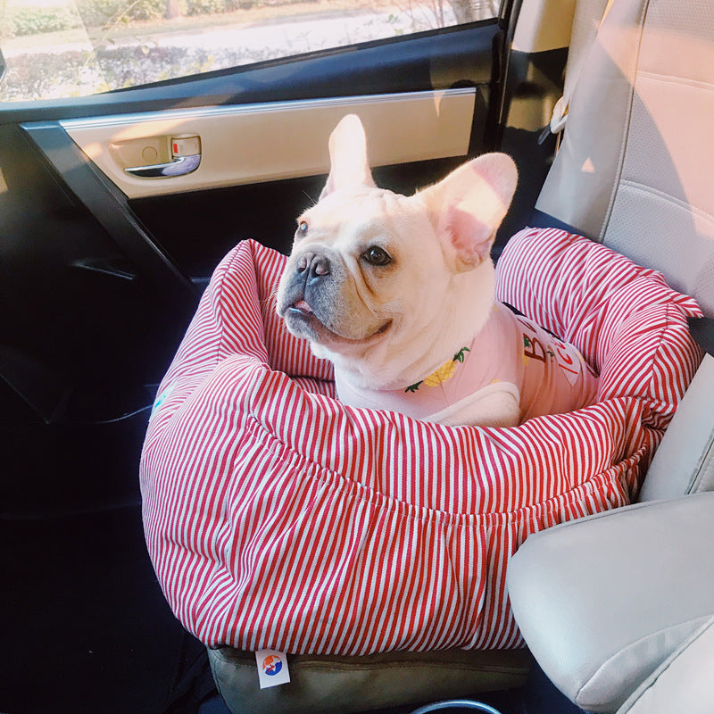 Travel car seat small dog Schnauzer cushion dog