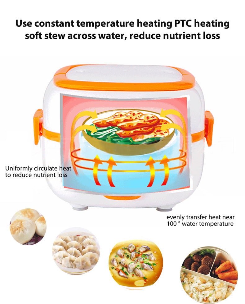 Multi-function electric cooking lunch box