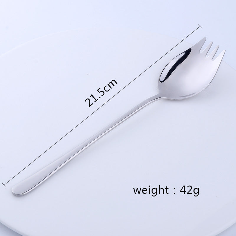 304 stainless steel thickened two-in-one spoon fork