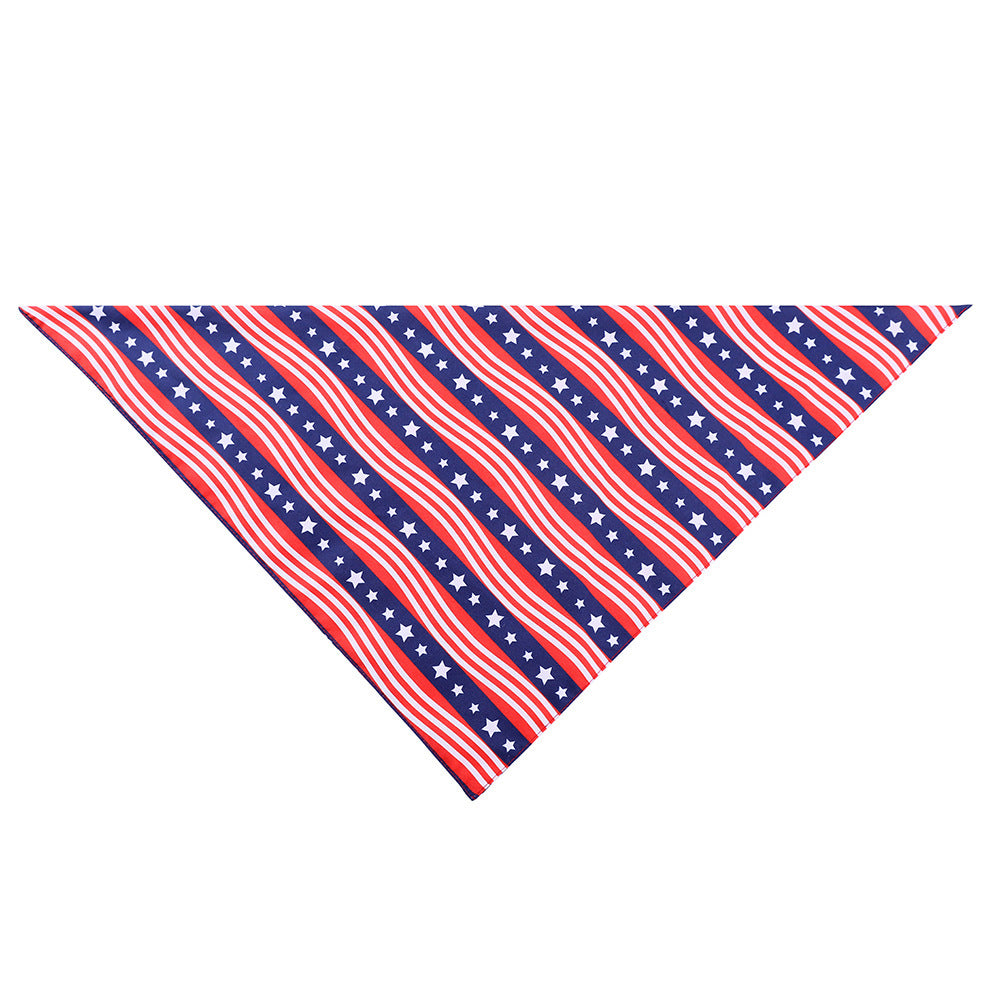 Pet drool scarf American flag scarf