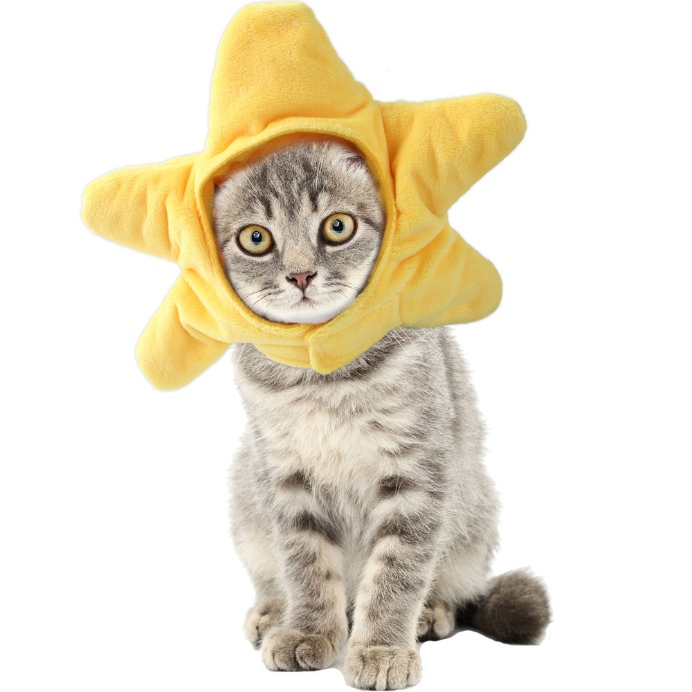 Funny Pet Dog Cat  Costume Warm Hat Photo Props Headwear