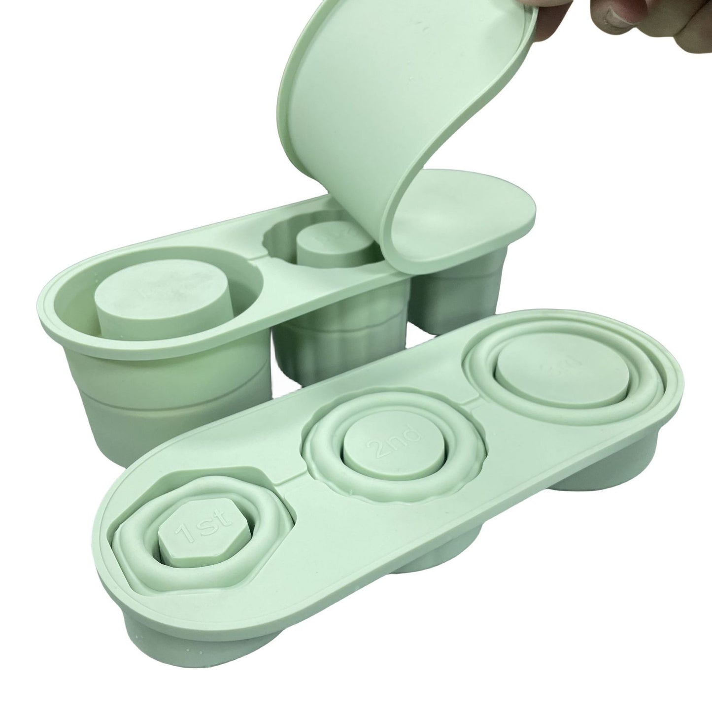 Foldable Storage Edible Silicon Ice Cube Mold