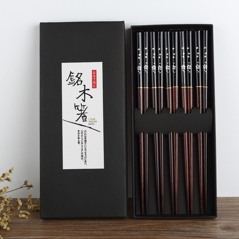 New simple style mahogany chopsticks for home kitchen