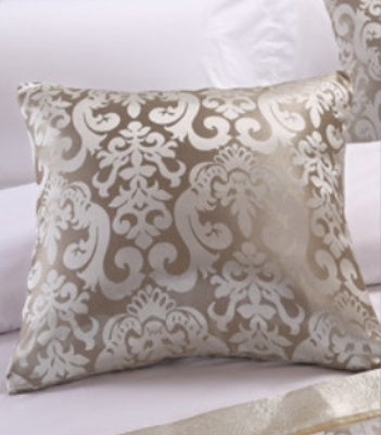 High grade and simple modern Chinese luxury gold bed cover, bed end cushion and pillow case