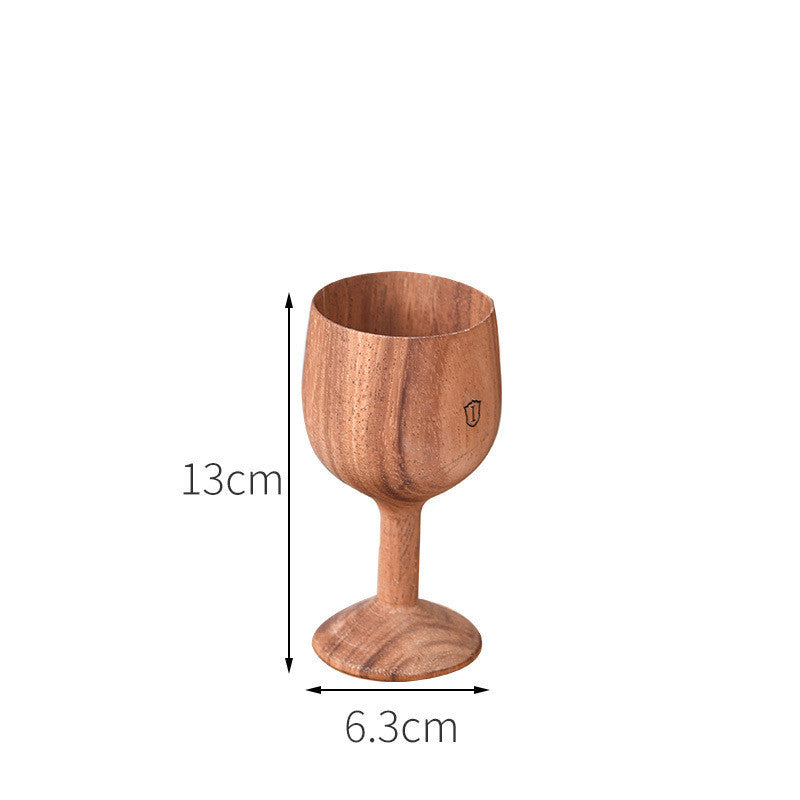 Eco-friendly Anti-scald Wooden Tea Cup Goblet