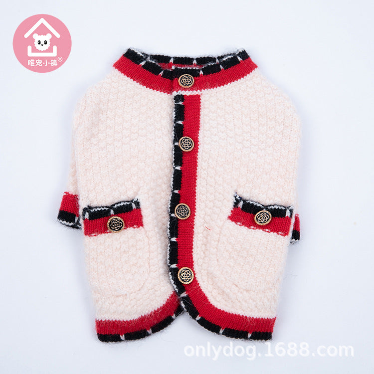 Classic Style Style Bejirog Sweater Cardigan Pet Clothes