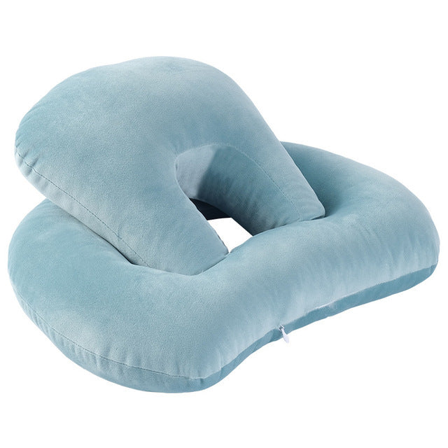 U-Shaped Desk Nap Pillow Neck Supporter Seat Cushion Headrest Travel Neck Pillow With Arm Rest