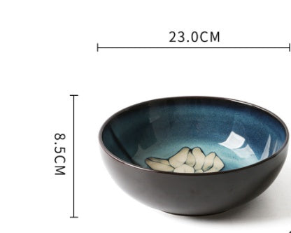 Underglaze Color Hand-painted Creative Bowls And Plates