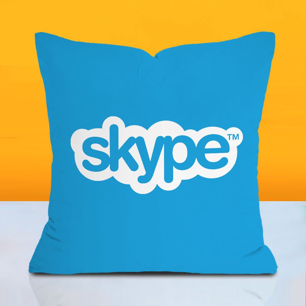 Logo pillow cover