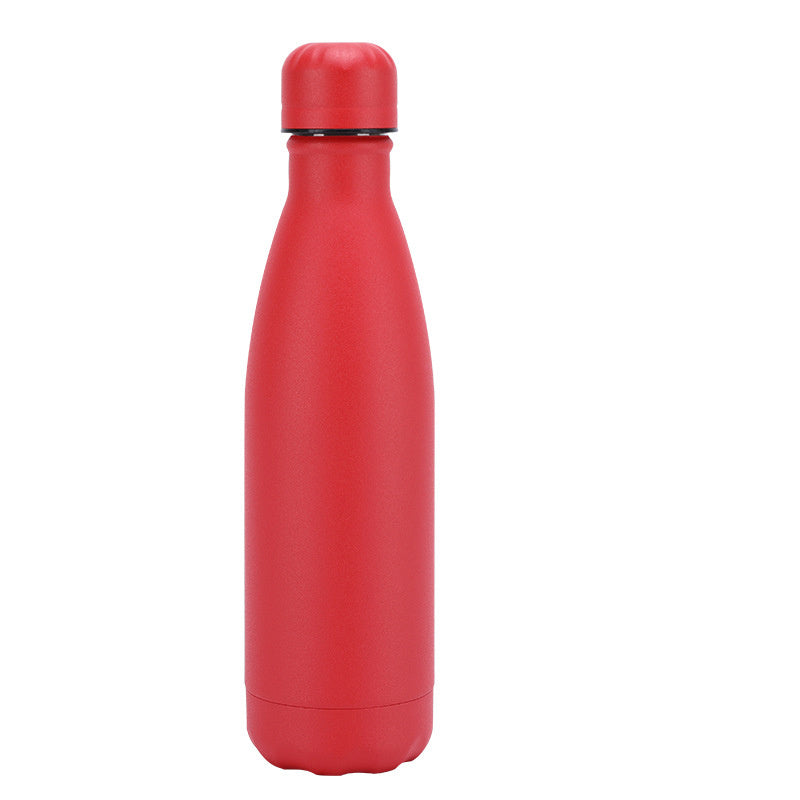 Insulated Stainless Steel Water Bottle Mug Rubber Painted Surface Vacuum Flask Coffee Cup Bottle