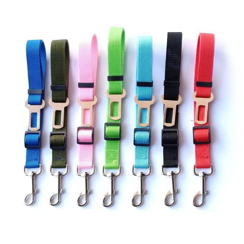 Pet Supplies Dog Car Dog Seat Belt Harness Leash Dog Collar Adjustable Seatbelt Leash For Small Medium Dog Traveling Accessories