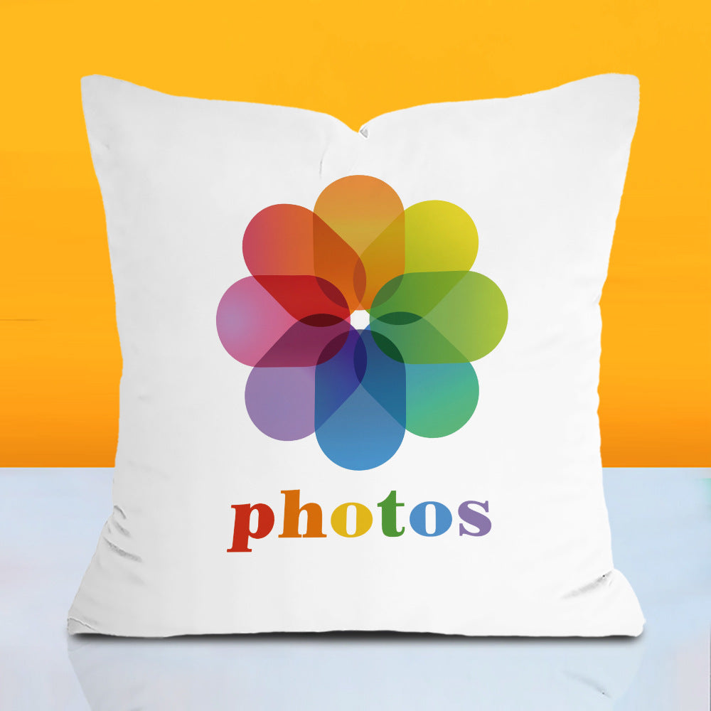 Logo pillow cover