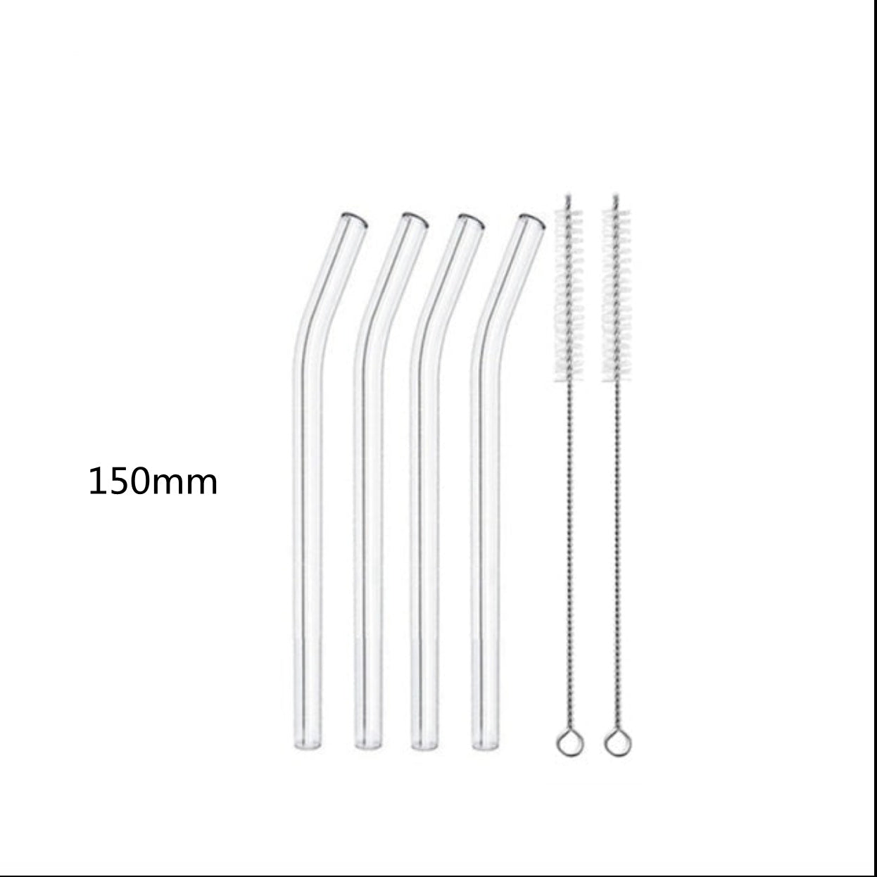 Glass Straws, Pearl Milk Tea Coarse Drinking Straws, Non-disposable Transparent Water Cups, Long Straws