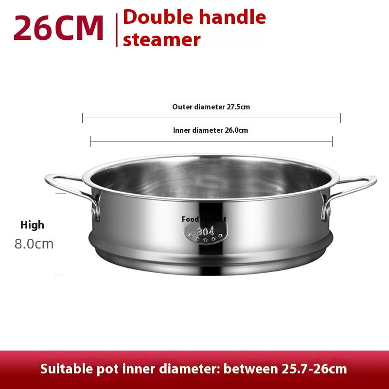 Electric Caldron Universal Steaming Rack 304 Stainless Steel Steamer With Handle