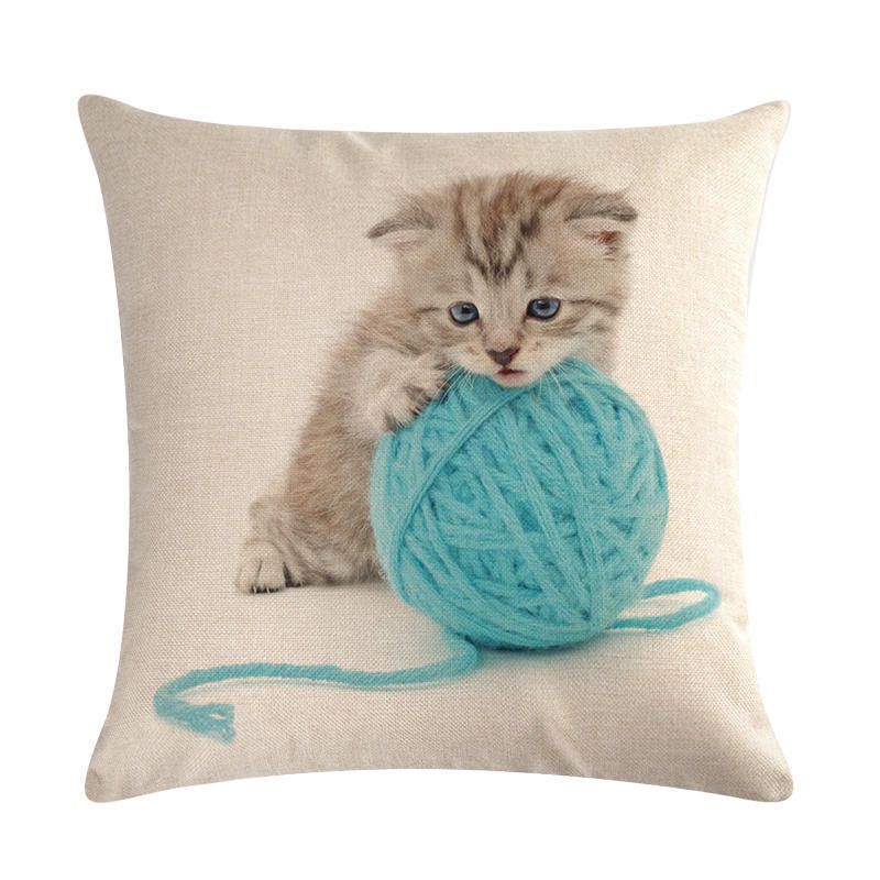 Cute cat hug pillowcase