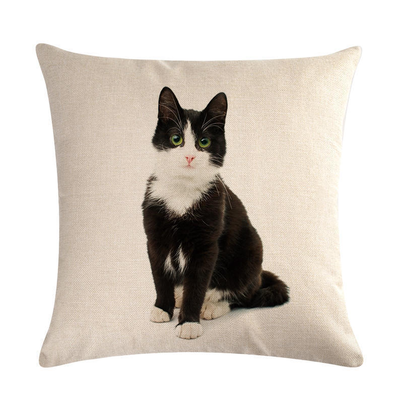 Cute cat hug pillowcase