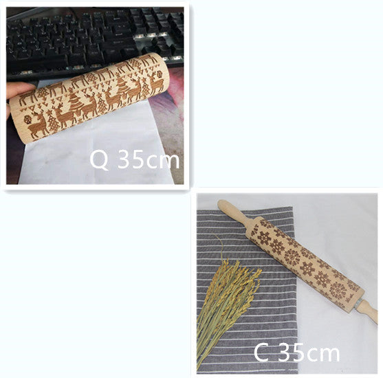 roller printed cookie dough stick