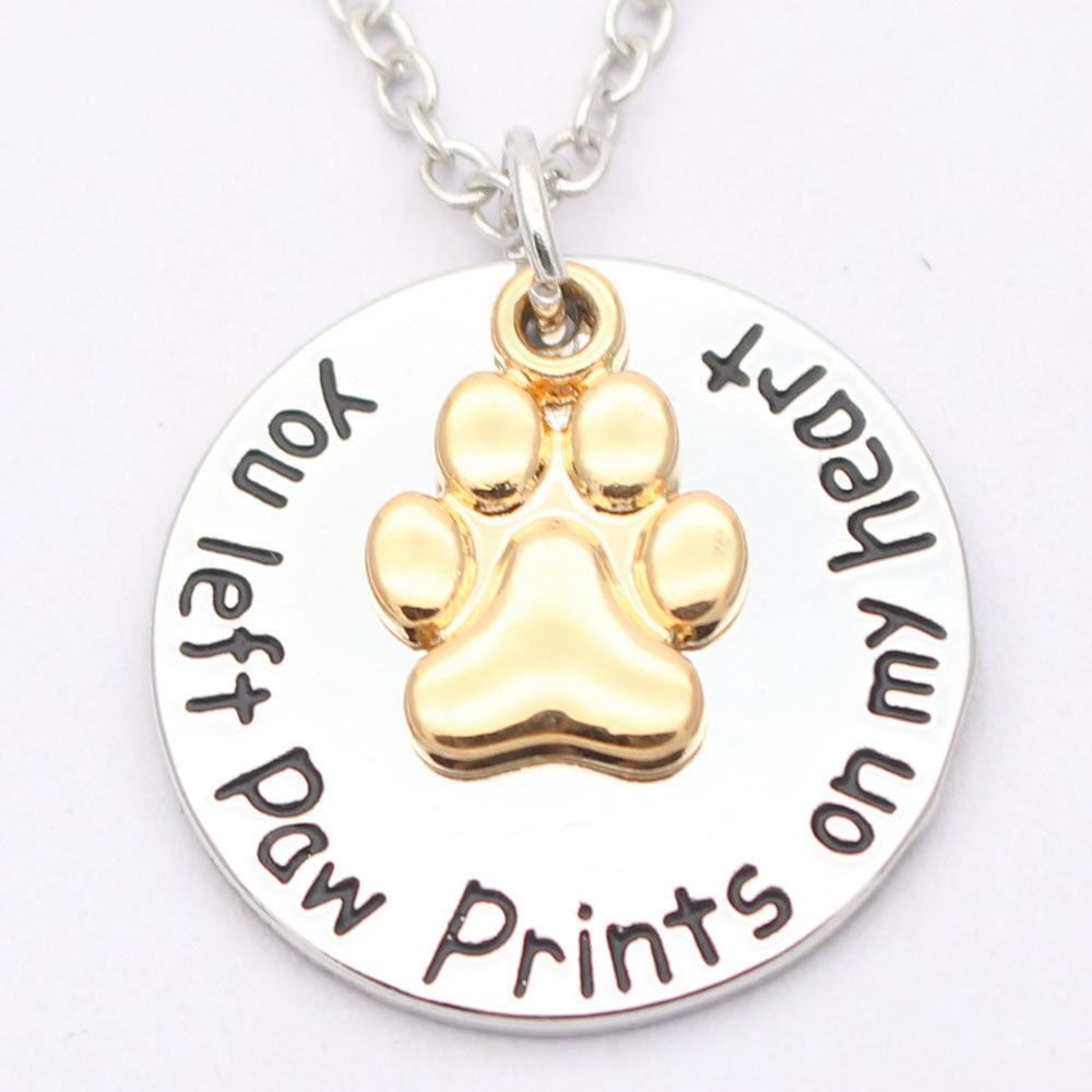 Dog paw necklace