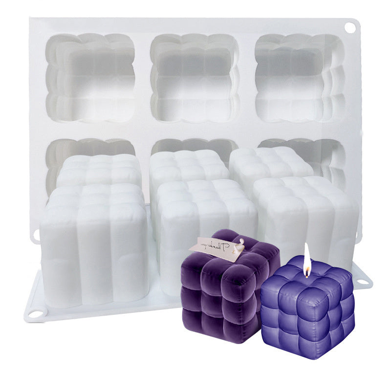 Cube Silicone Mold Cake Mold DIY Aromatherapy Candle