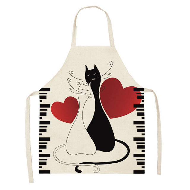 Cute Cartoon Cat In Apron