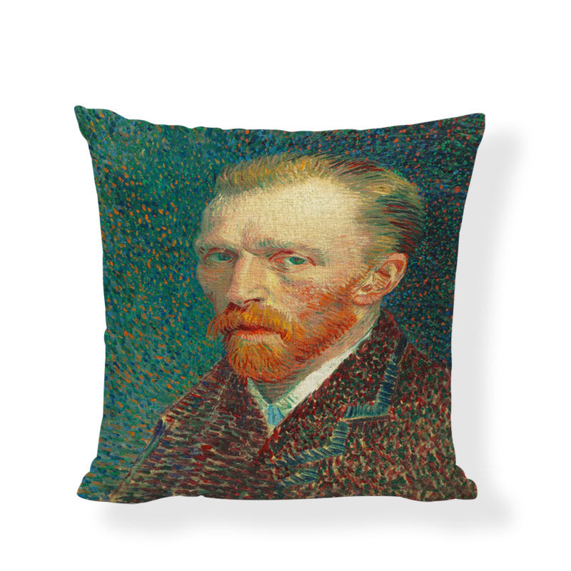 Famous painting cushion cover