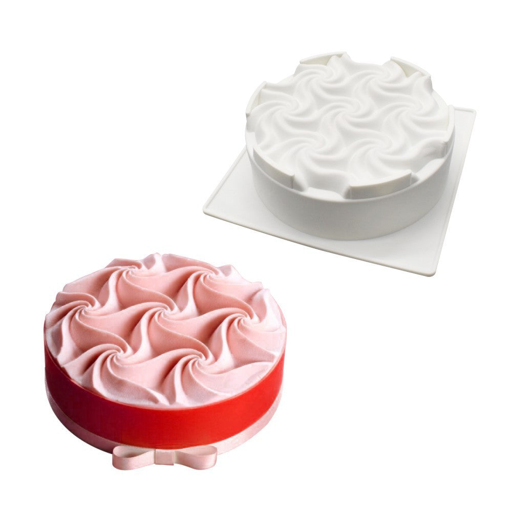 Round Rotating Silicone Cake Mold